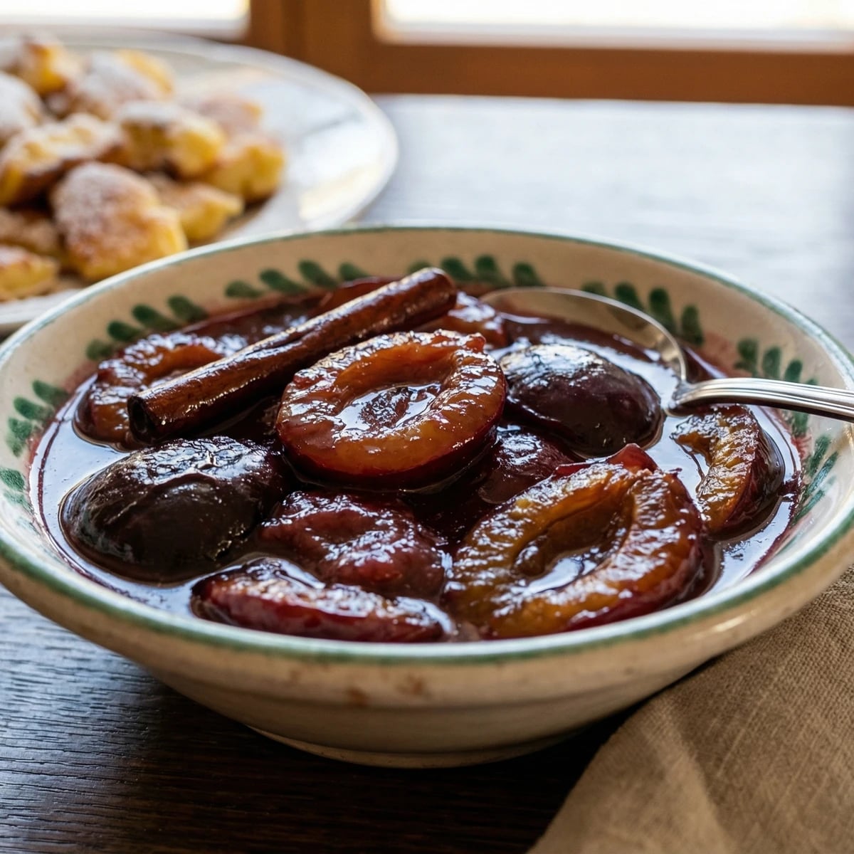 Zwetschkenröster (Stewed Plum Compote)