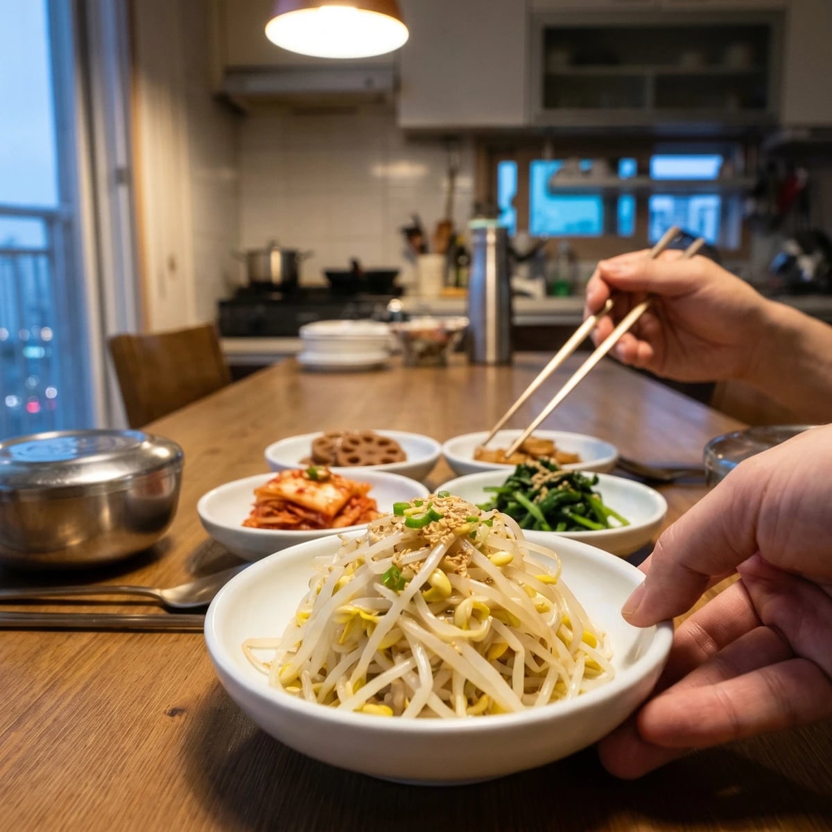 Sukju-namul (Seasoned Mung Bean Sprouts)