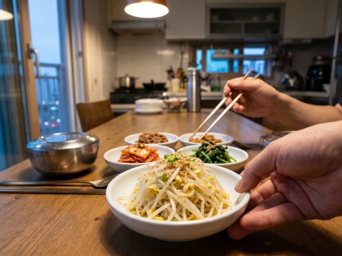 Sukju-namul (Seasoned Mung Bean Sprouts) - Chef Jeong-sun