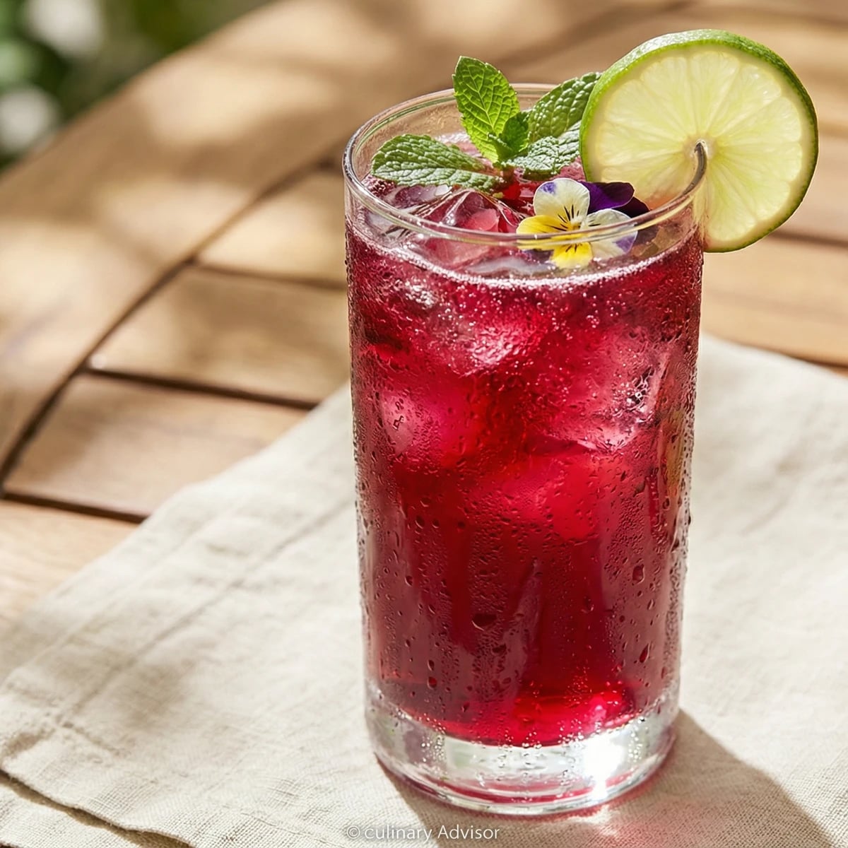 Sparkling Hibiscus Cooler