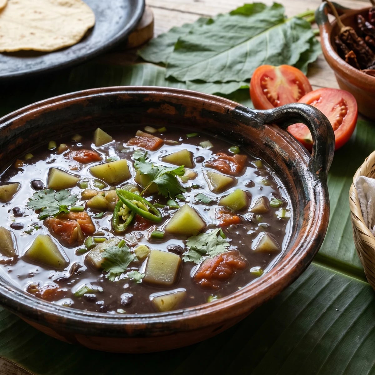 Totonac Beans in Achuchutl