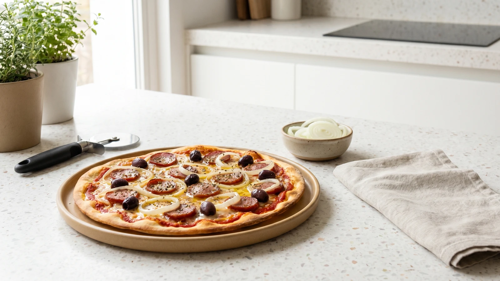 Pizza de Calabresa Paulistana