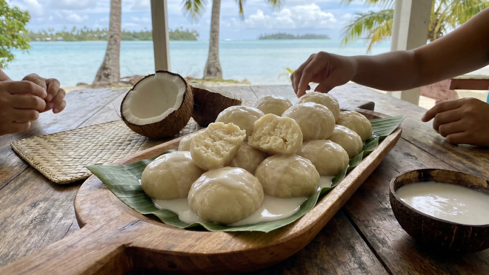 Faraoa ʻIpo (Tahitian Coconut Dumplings)