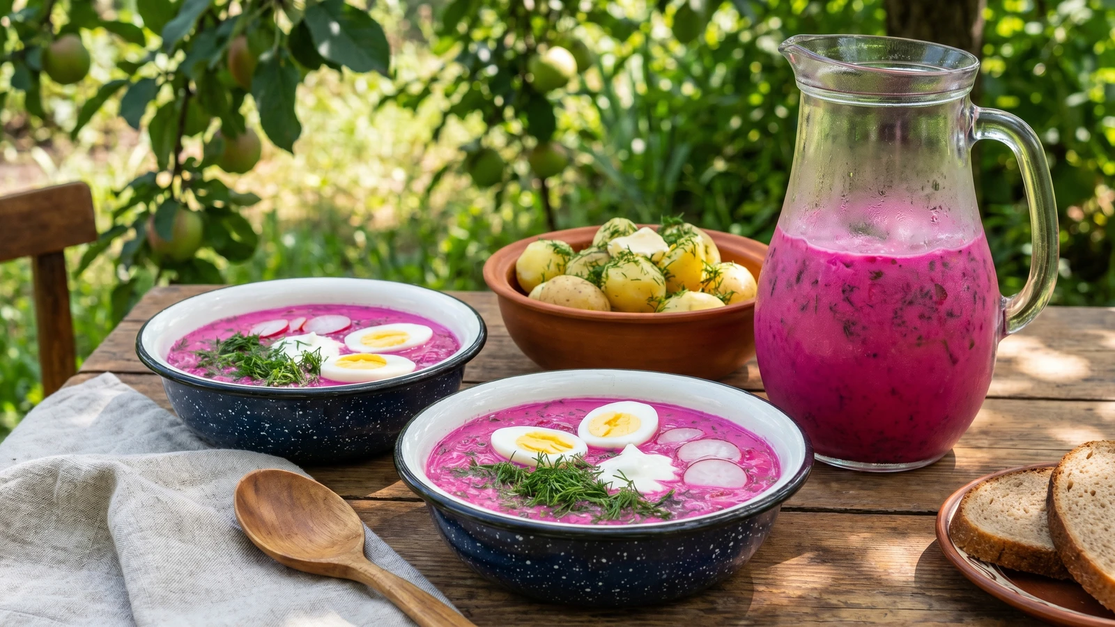Kholodnyk na Kefiri (холодник на кефірі, kefir cold borshch)