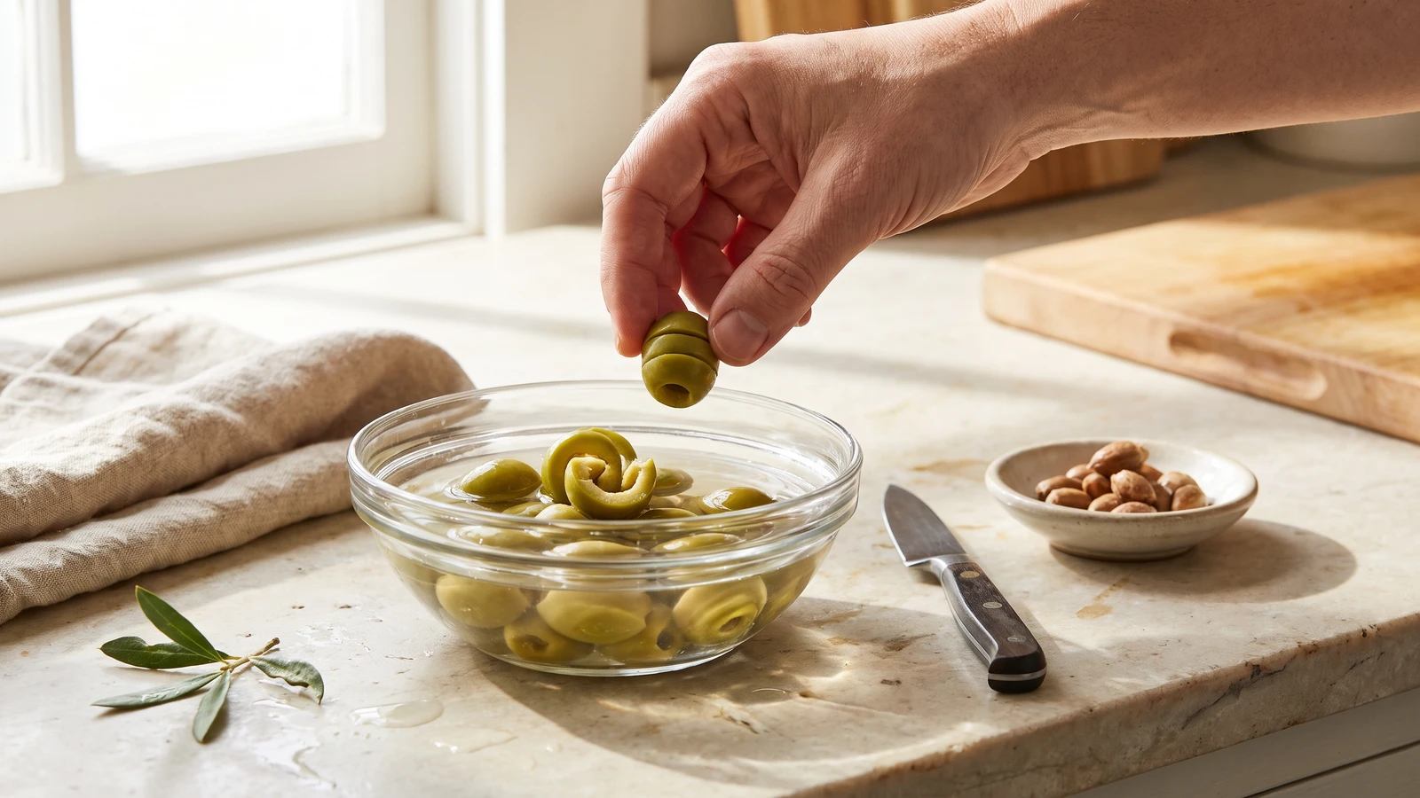 Turned or Stoned Olives