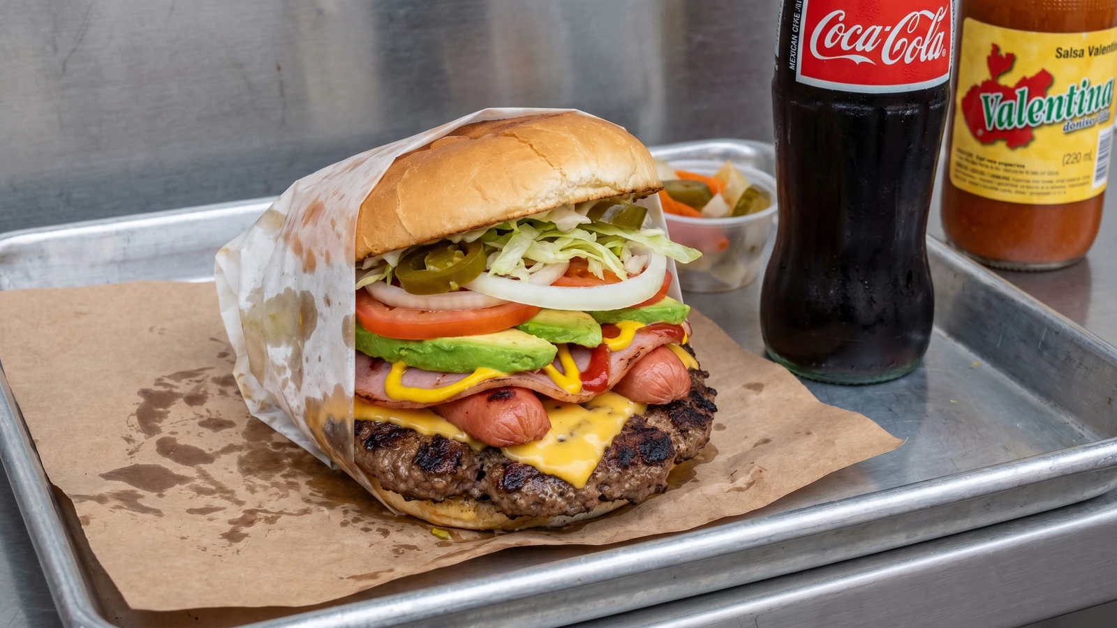 Hamburguesa al Carbón Estilo DF