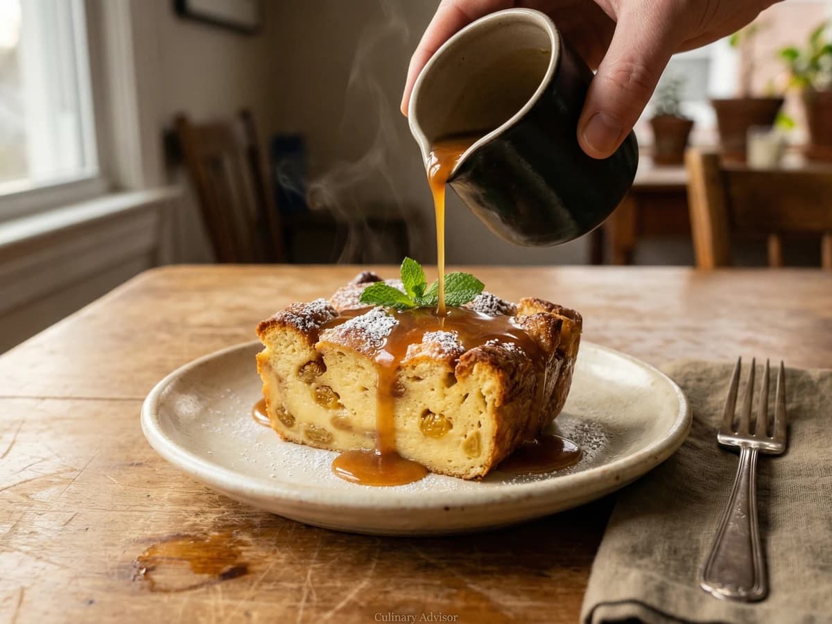 Bread Pudding with Whiskey Sauce