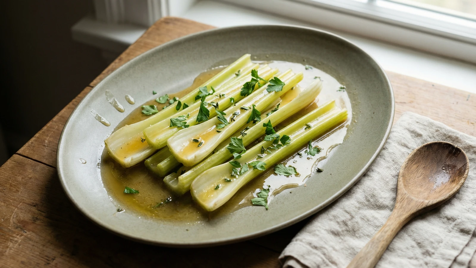 Braised Celery with Butter