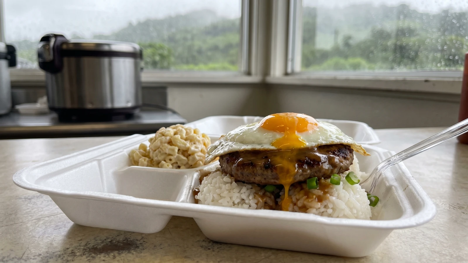 Loco Moco (Hawaiʻi Local Hamburger-Rice Plate from Hilo)