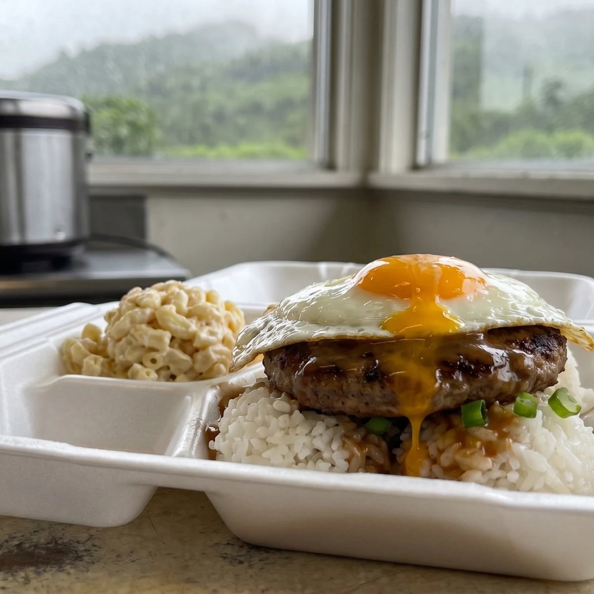Loco Moco (Hawaiʻi Local Hamburger-Rice Plate from Hilo)