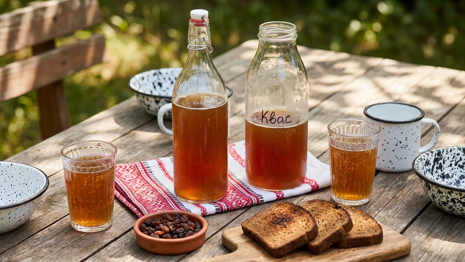 Khlibnyi Kvas (хлібний квас, rye-bread kvas)