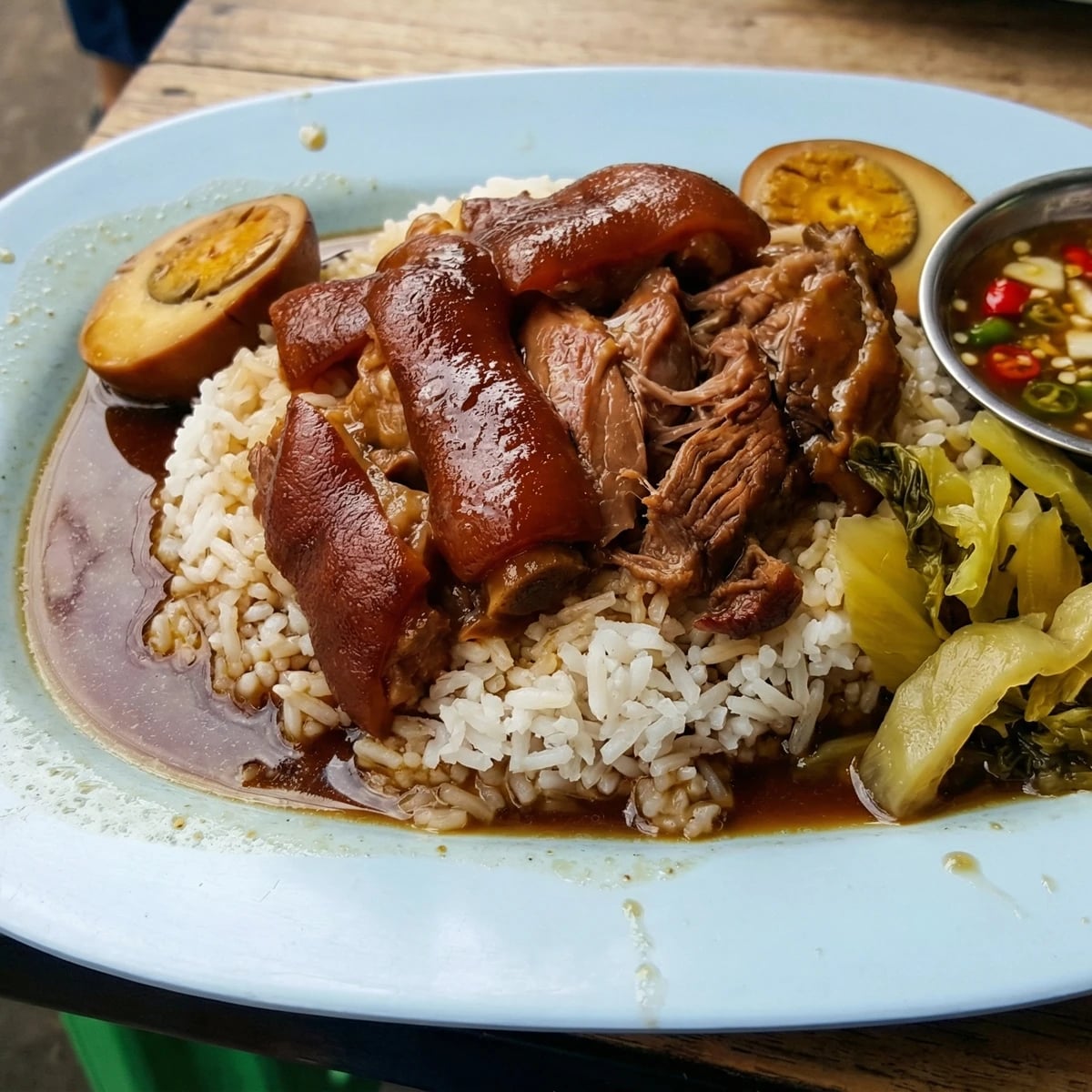 Braised Pork Leg on Rice (Khao Kha Moo)