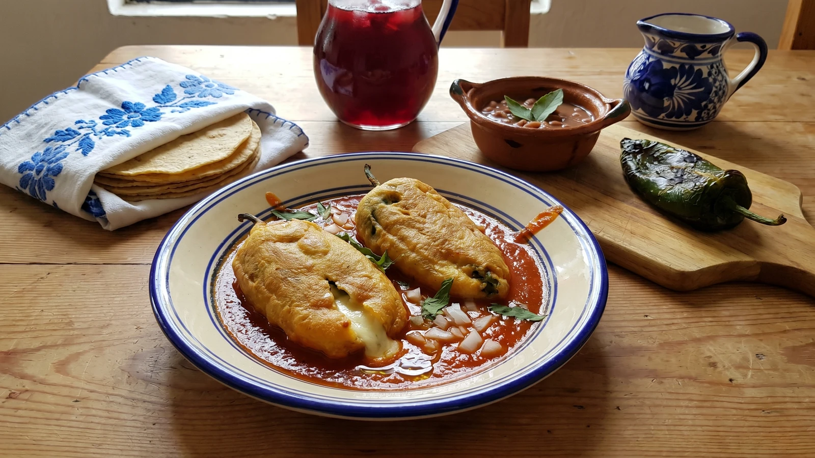 Chiles Rellenos de Queso