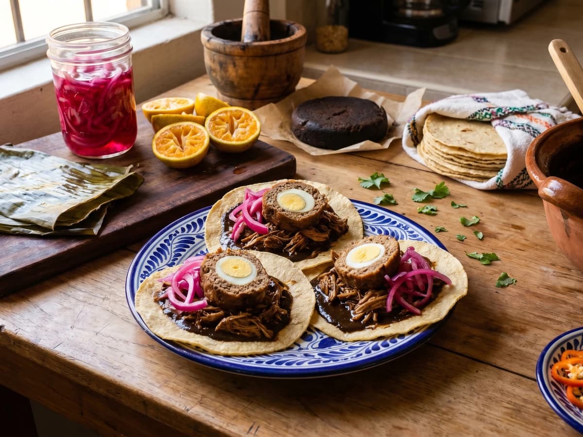 Tacos de Relleno Negro - Chef Lupita