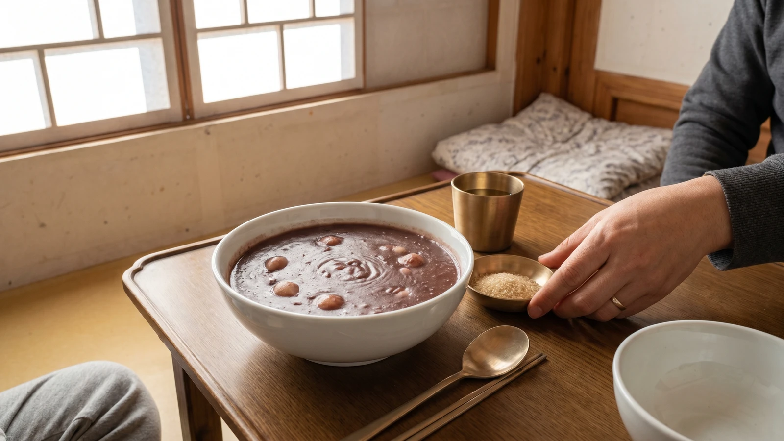 Patjuk (Red Bean Porridge)