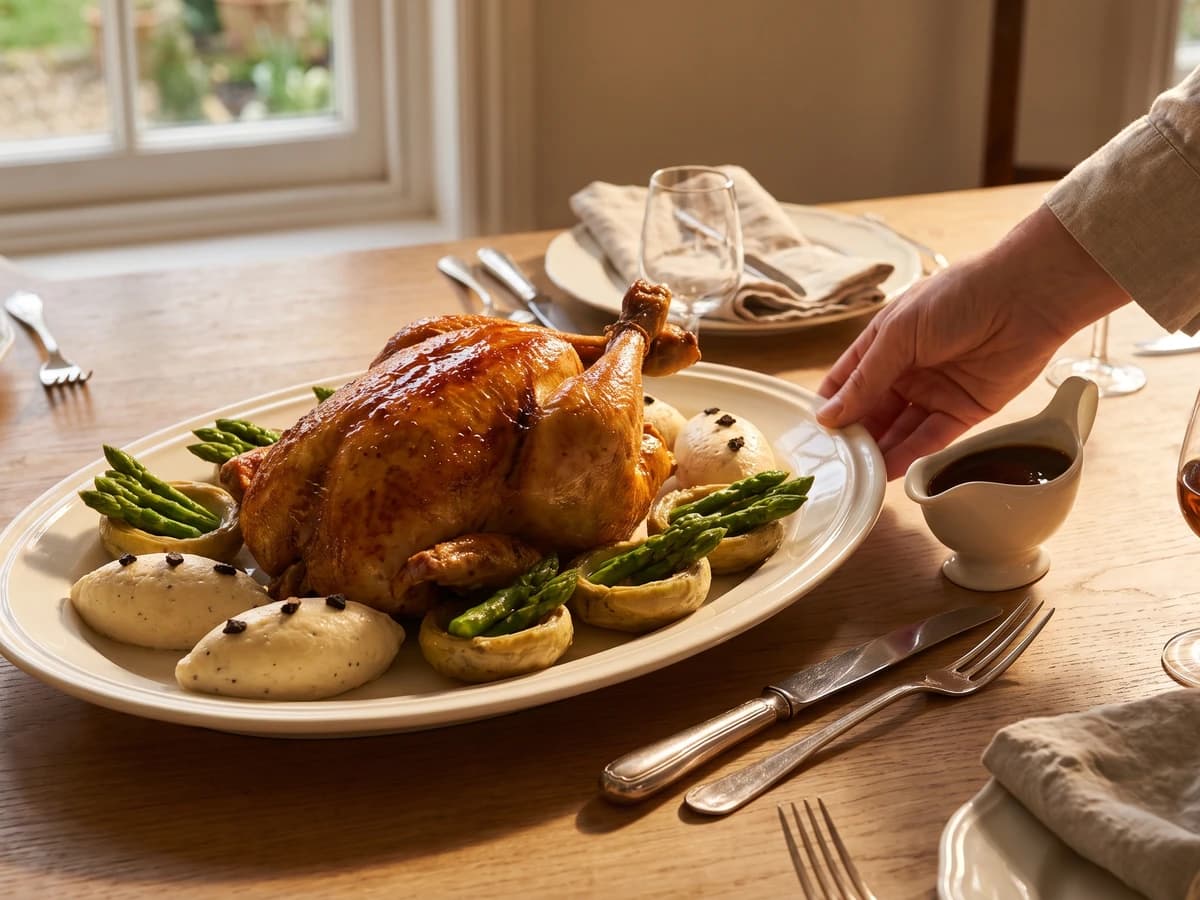 Poularde à la Montmorency - Chef Juliette