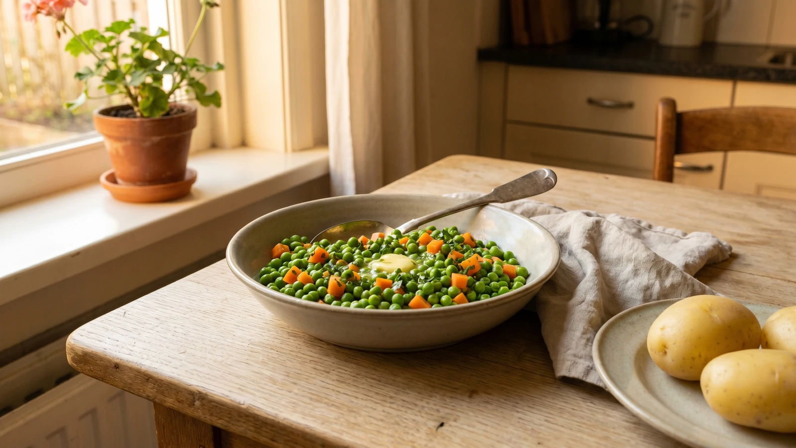 Doperwten met Worteltjes