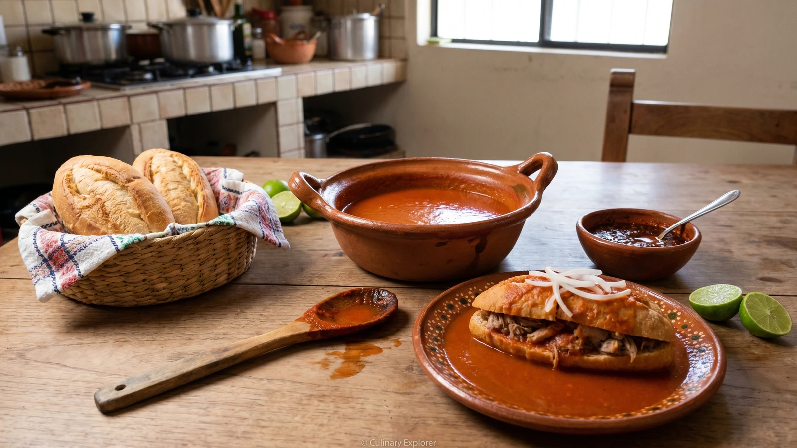 Torta Ahogada Tomato Bath (Caldillo de Jitomate)