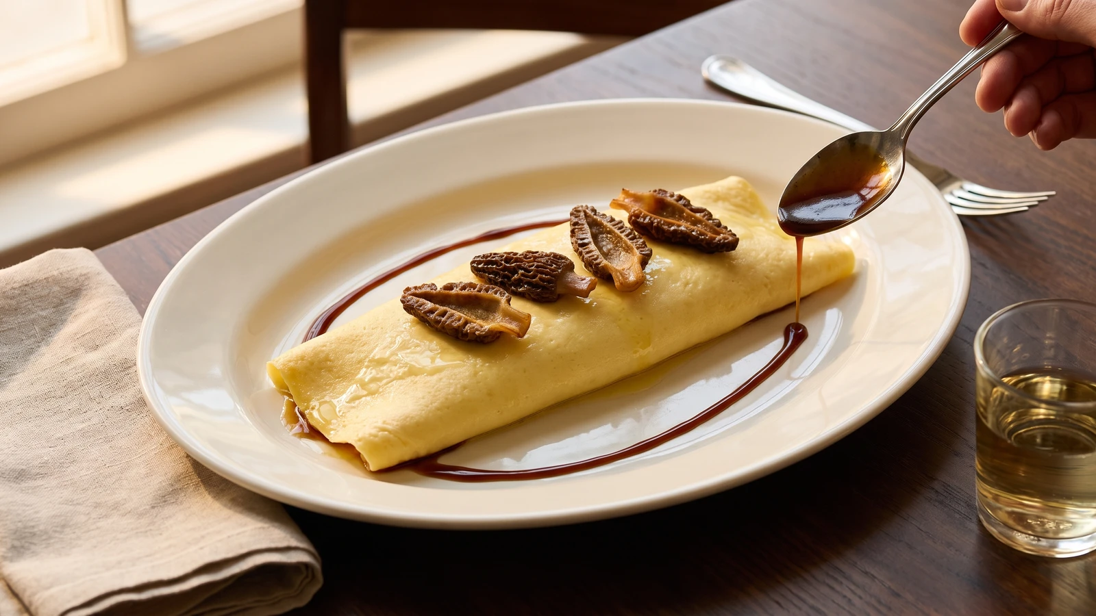 Omelet with Morels