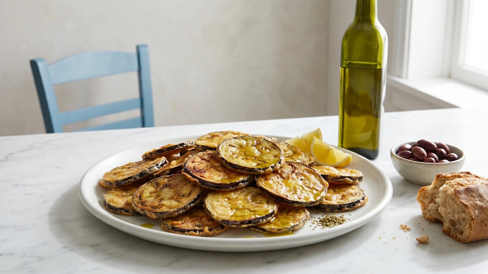 Cretan Melitzanes Tiganites (Μελιτζάνες Τηγανητές)