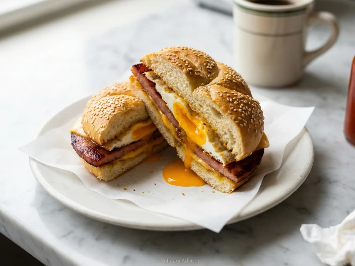 Taylor Ham, Egg, and Cheese - Chef Dean