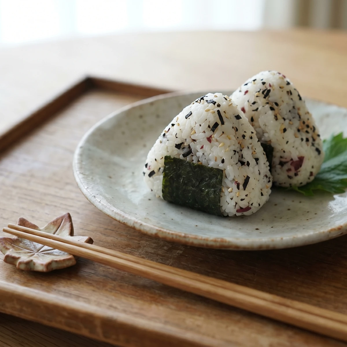 Furikake Onigiri (ふりかけおにぎり, seasoned rice balls)