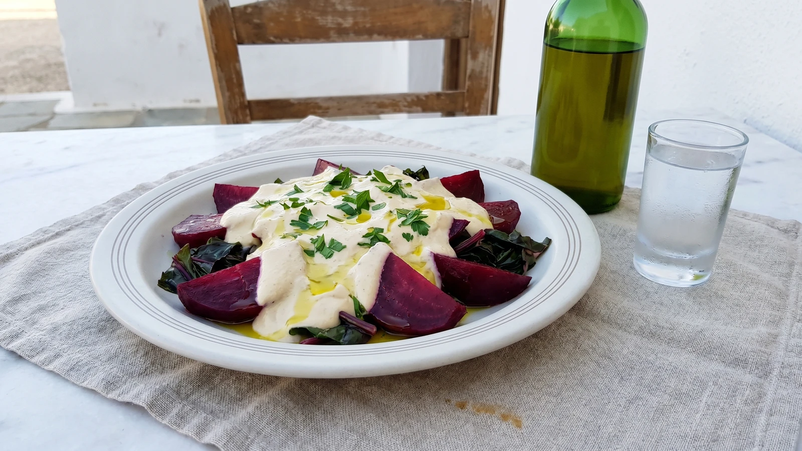 Kefalonian Pantzarosalata with Aliada (Παντζαροσαλάτα με Αλιάδα Κεφαλονιάς)