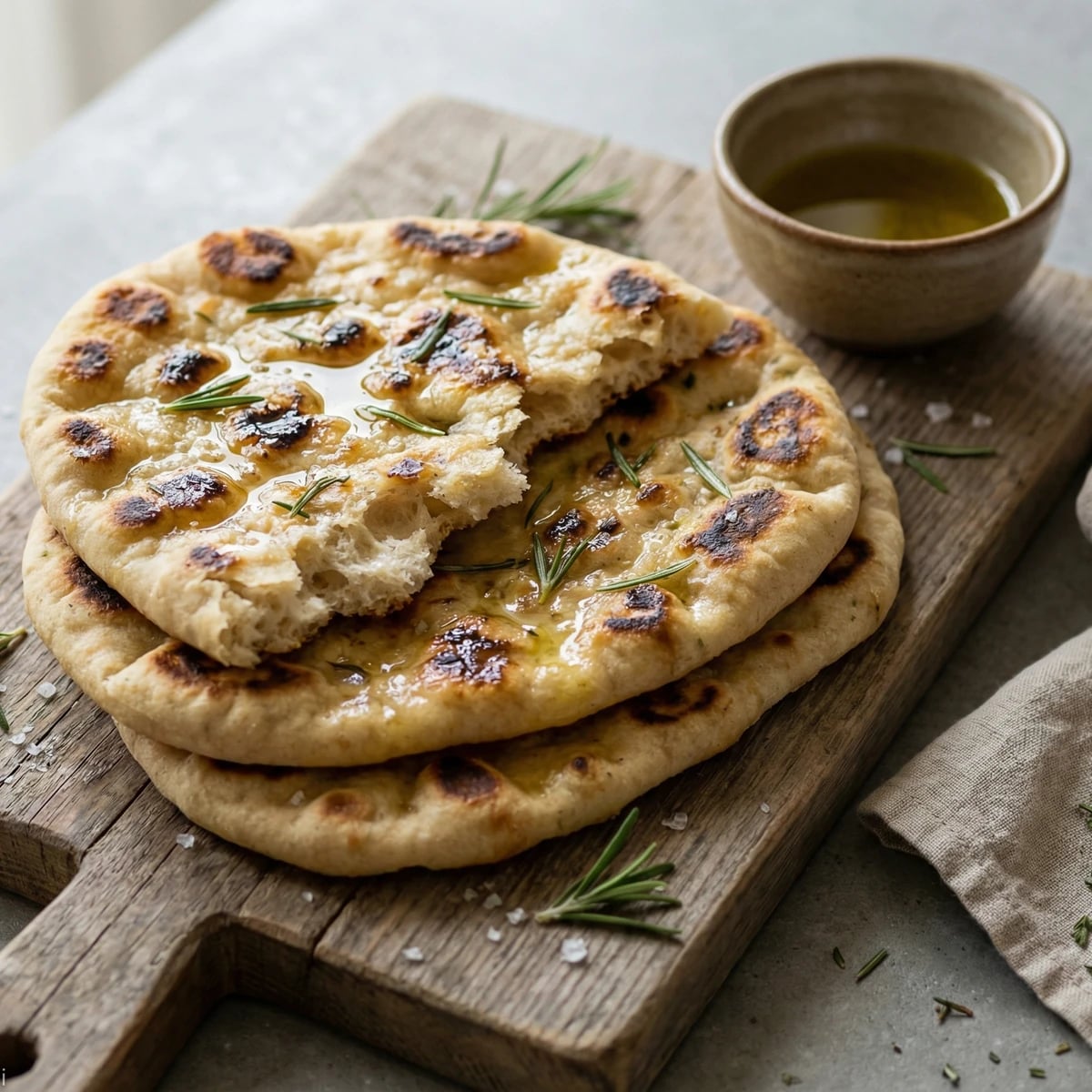 Grilled Sourdough Flatbread