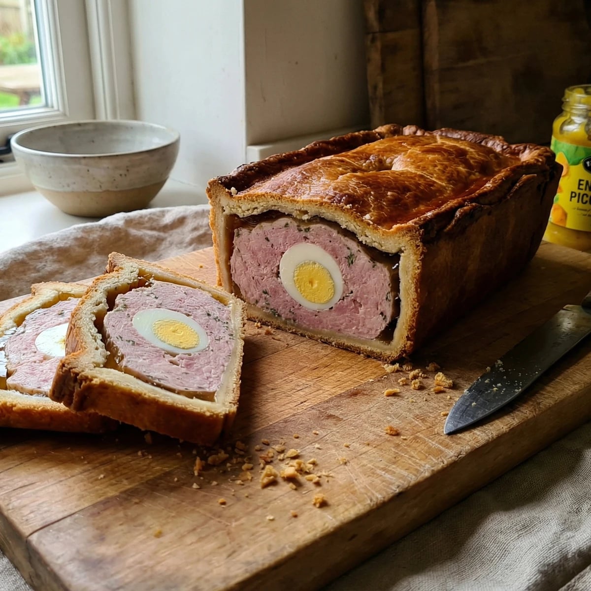 Gala Pie with Boiled Eggs