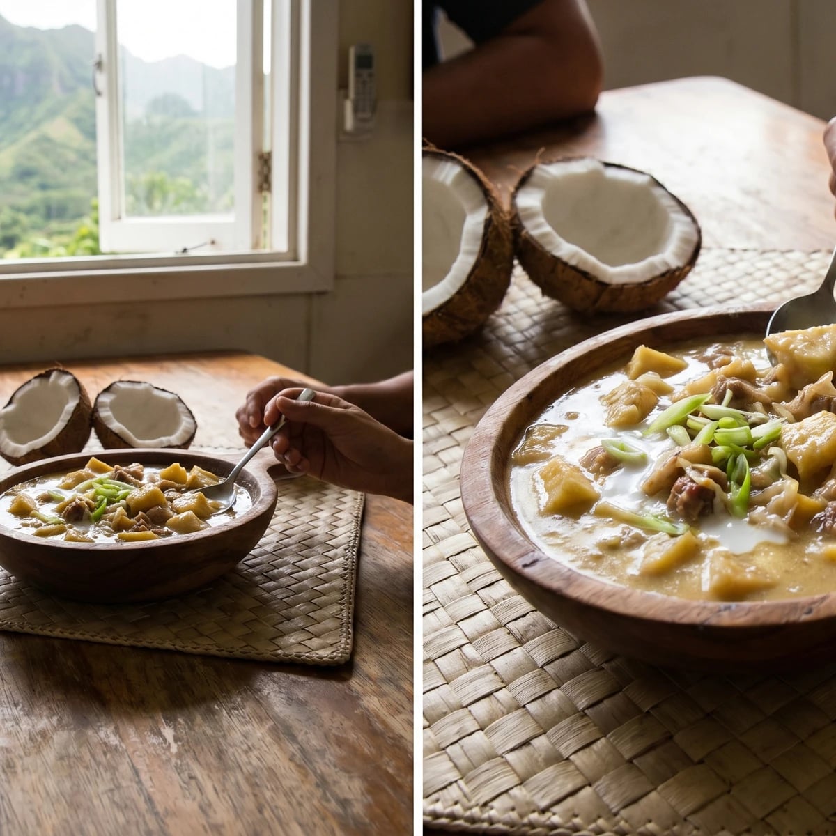 Tiopu Kuru (Cook Islands Breadfruit Stew)