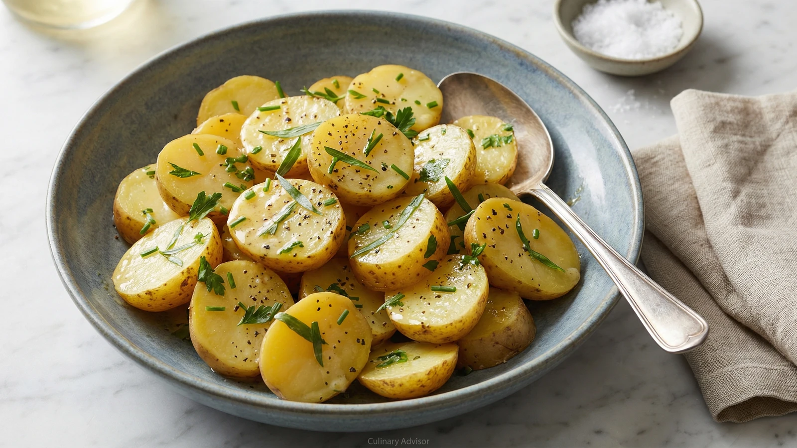 French Potato Salad with Dijon and Herbs