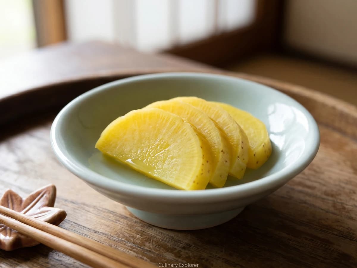 Takuan (沢庵, yellow pickled daikon)