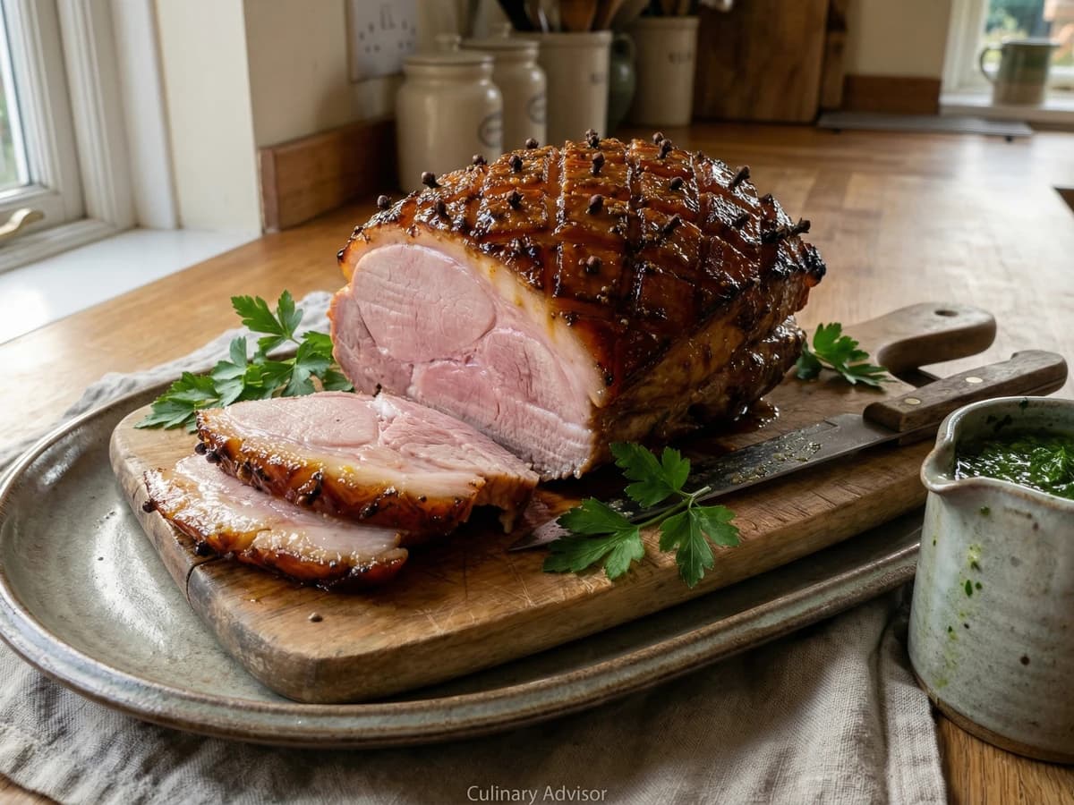 Roast Gammon with Parsley Sauce - Chef Thomas