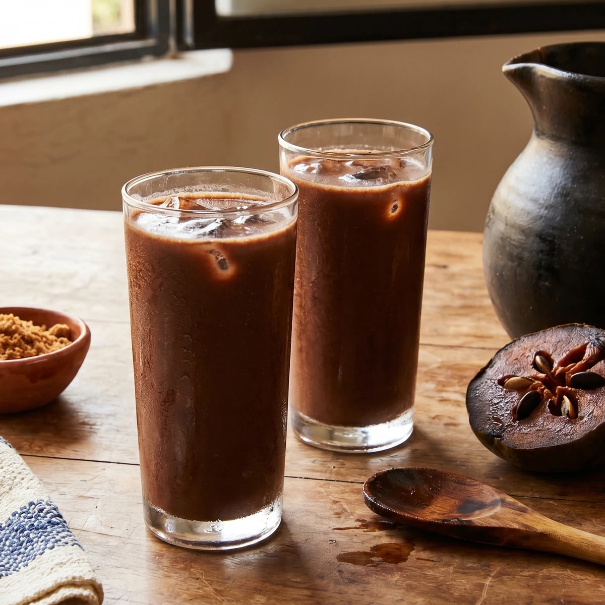Licuado de Zapote Negro