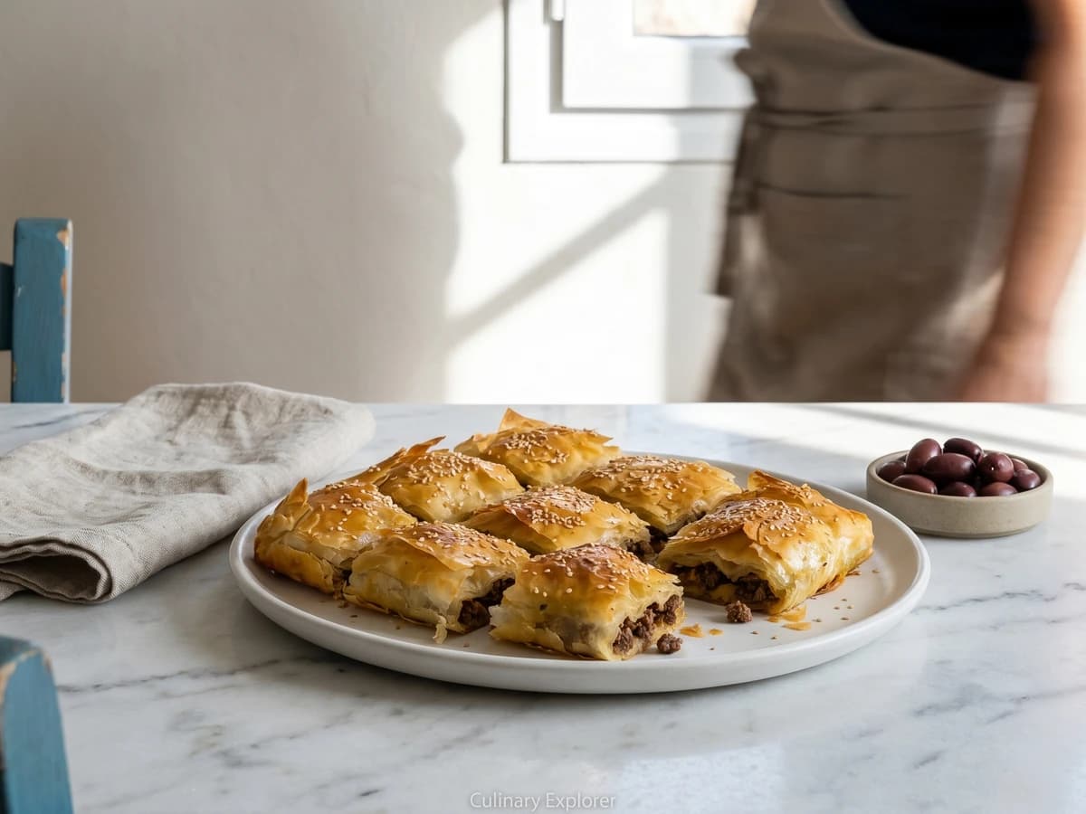 Serres Bougatsa me Kima (Μπουγάτσα με Κιμά) - Chef Dimitra