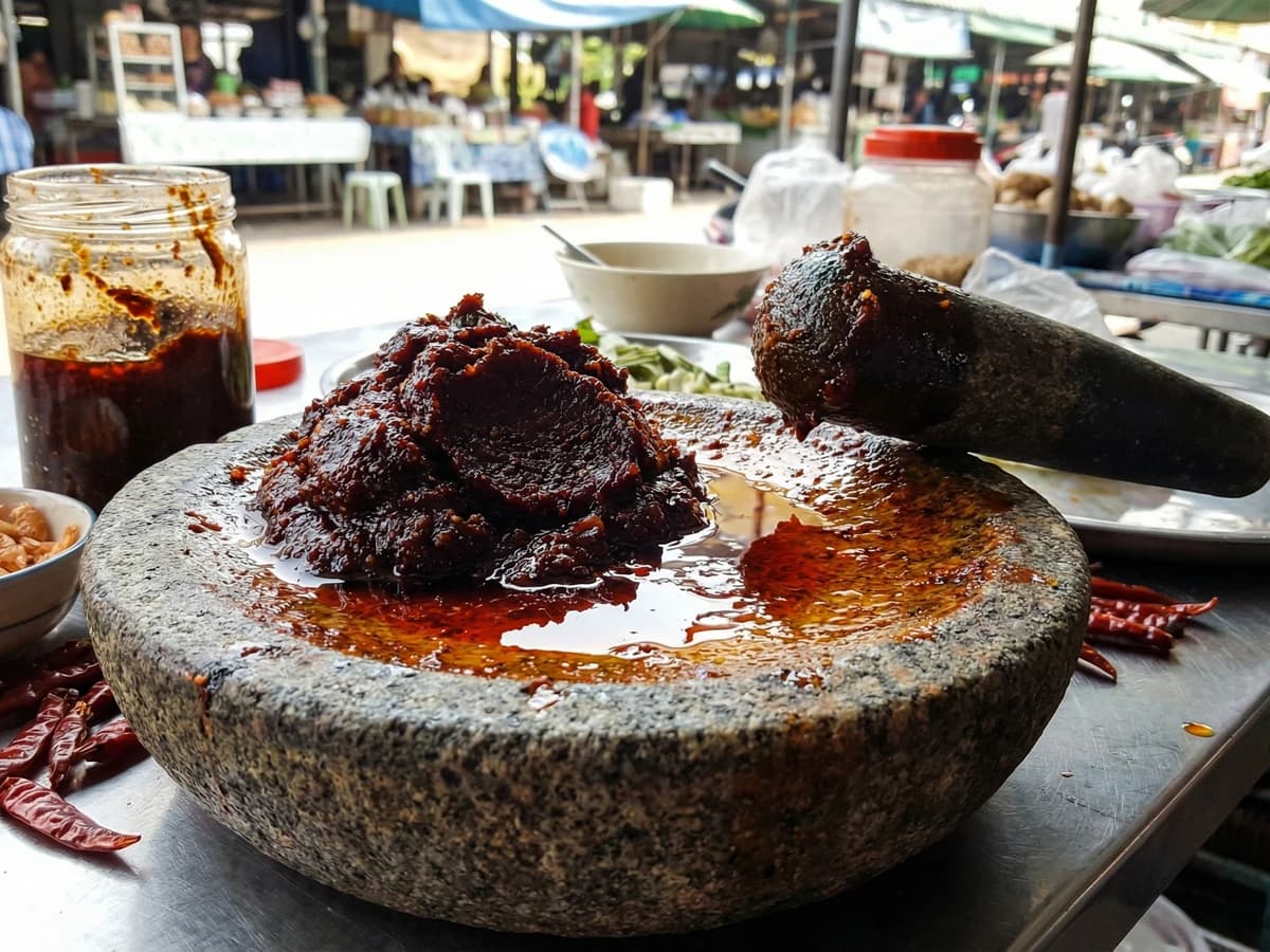 Roasted Chili Jam (Nam Prik Pao) - Chef Fai
