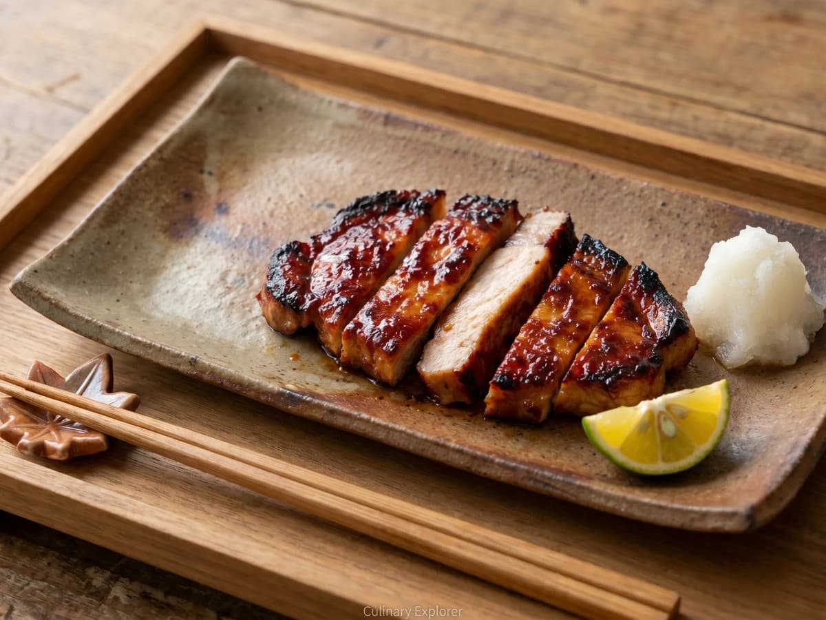 Miso-Marinated Grilled Pork (豚の味噌漬け焼き, Buta no Misozuke-yaki) - Chef Takumi