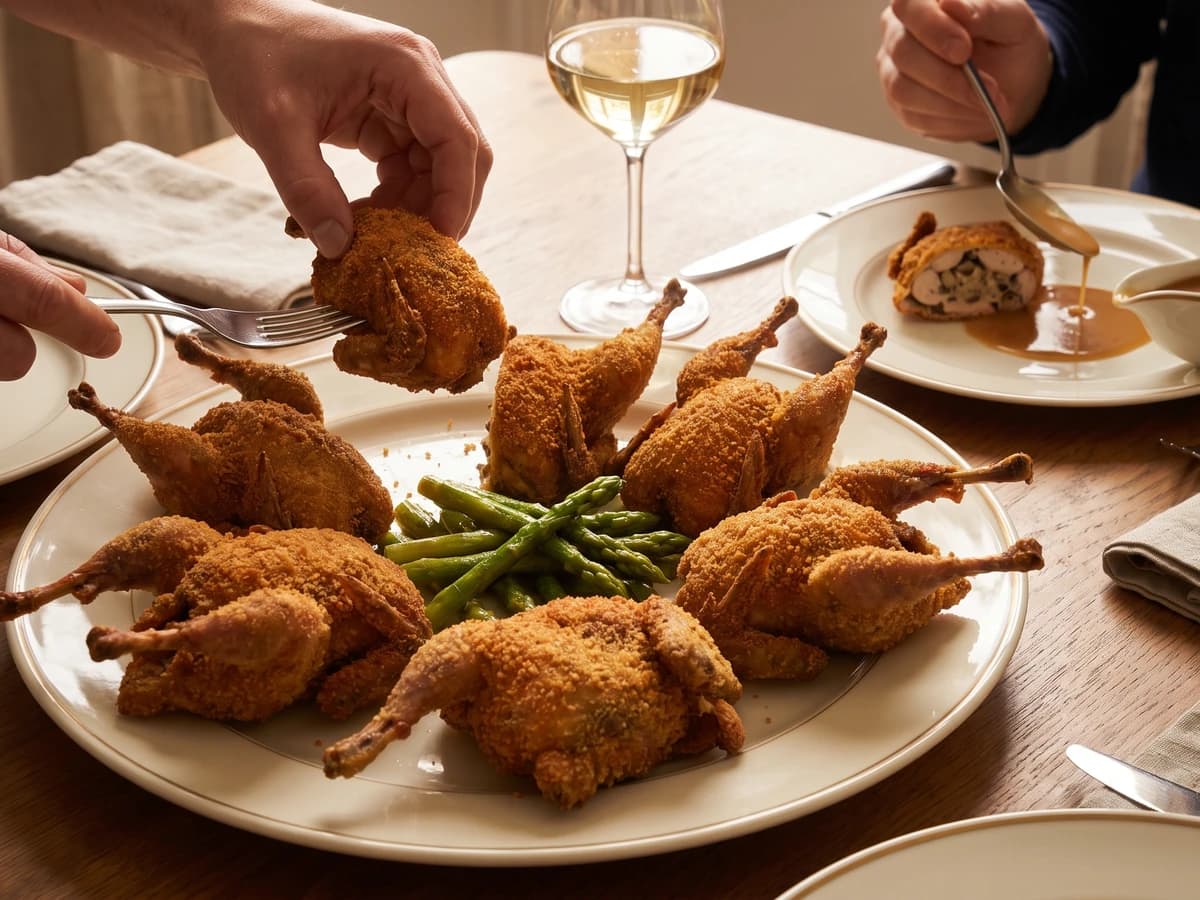 Côtelettes de Pigeonneaux à la Sévigné