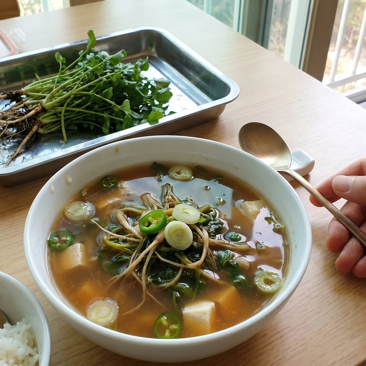 Naengi-guk (Shepherd's Purse Soup)