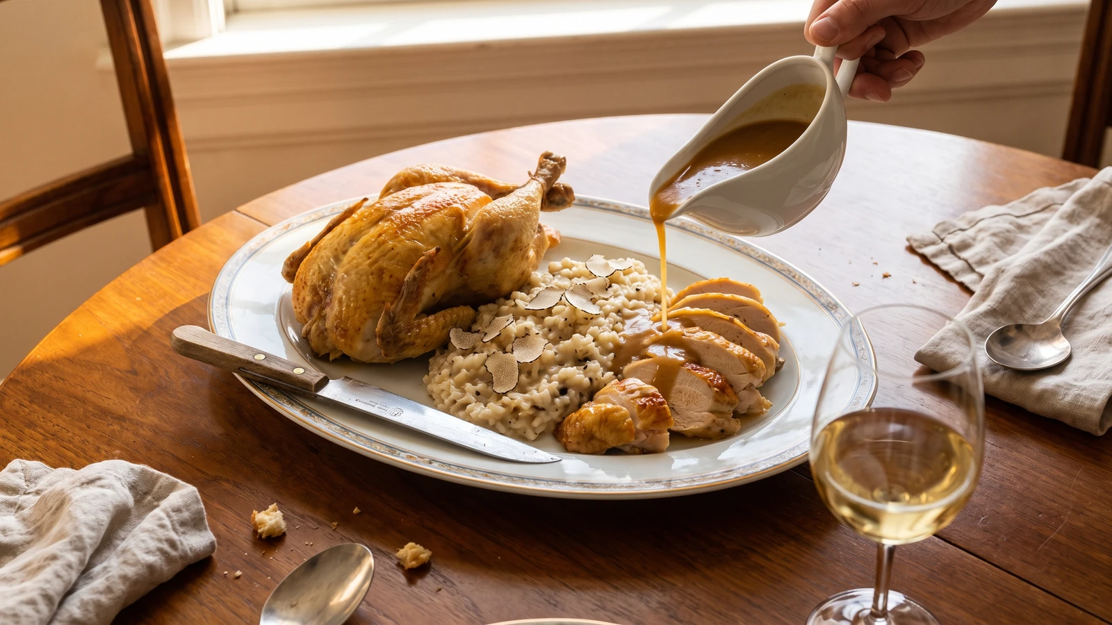 Poularde à la Piémontaise