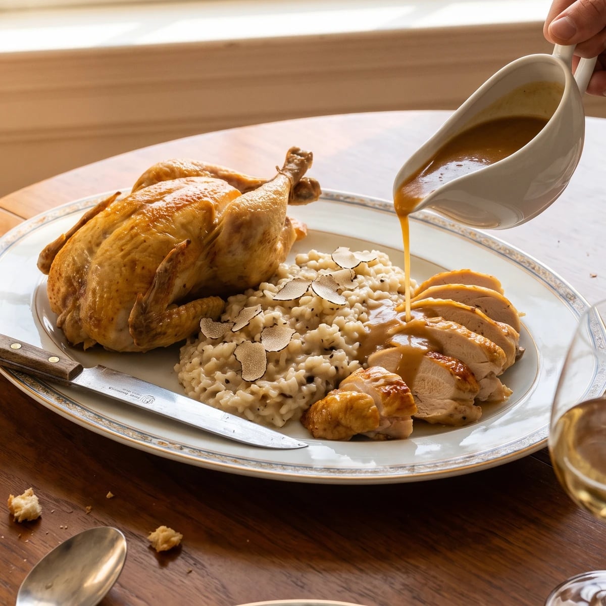 Poularde à la Piémontaise