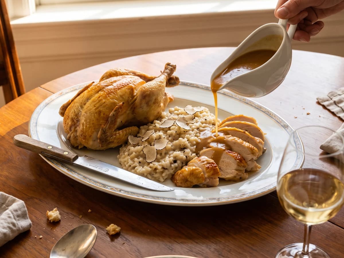 Poularde à la Piémontaise - Chef Juliette