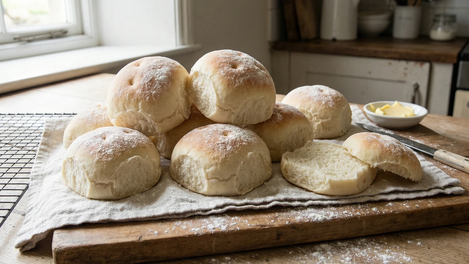 Soft White Baps