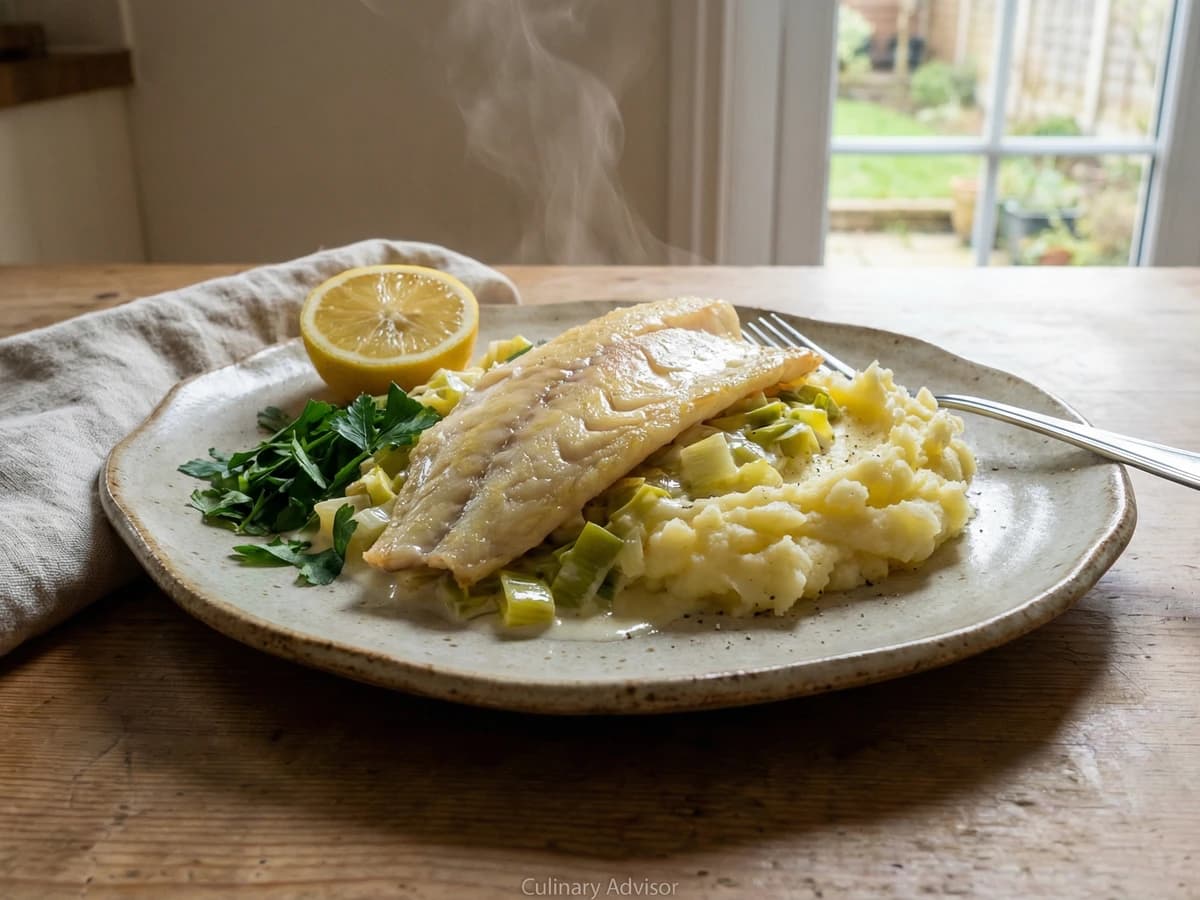 Smoked Haddock with Creamy Leeks and Mash - Chef Thomas
