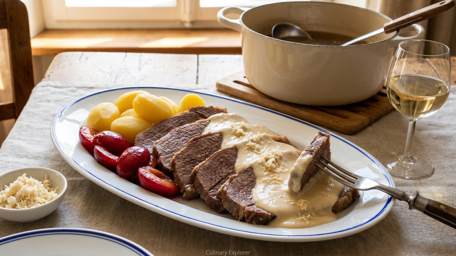 Badisches Ochsenfleisch mit Meerrettichsoße