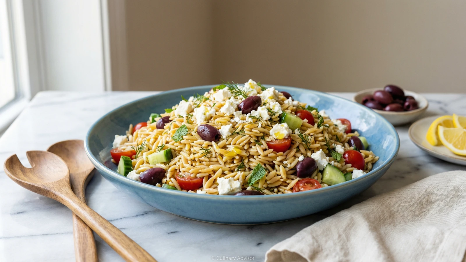 Greek Orzo Salad with Feta