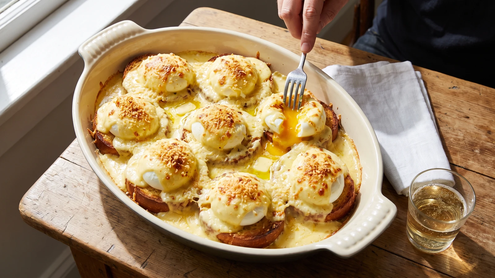Poached Eggs Mornay