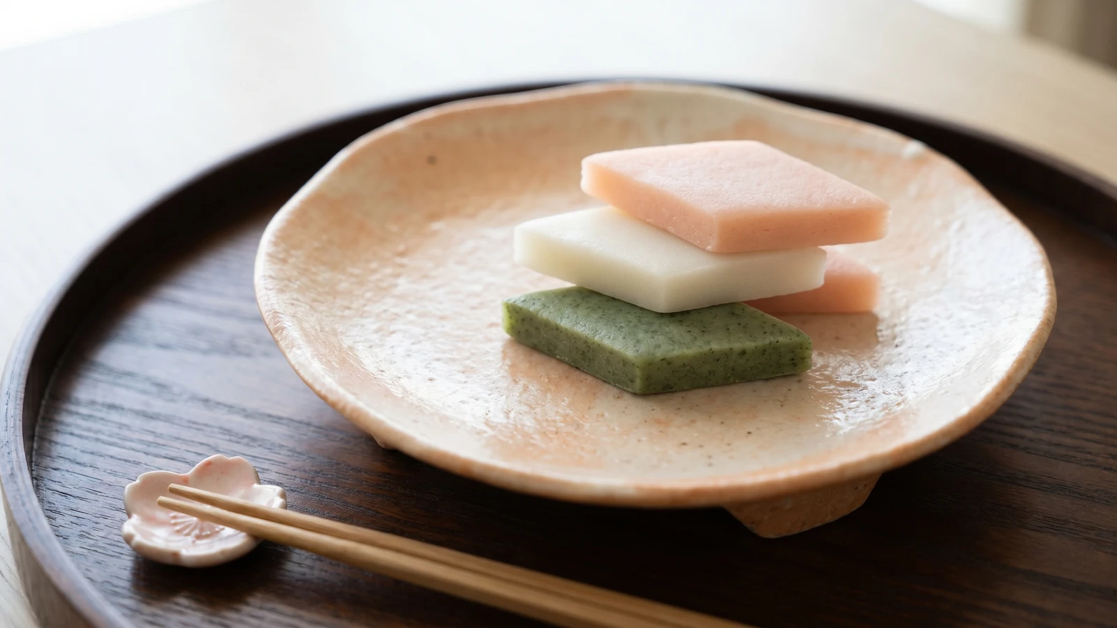 Diamond-Layered Mochi (菱餅, Hishimochi)