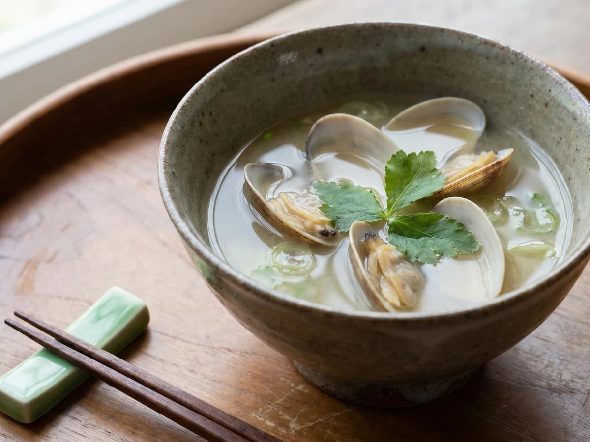 Asari Misoshiru (あさりの味噌汁, manila clam miso soup)