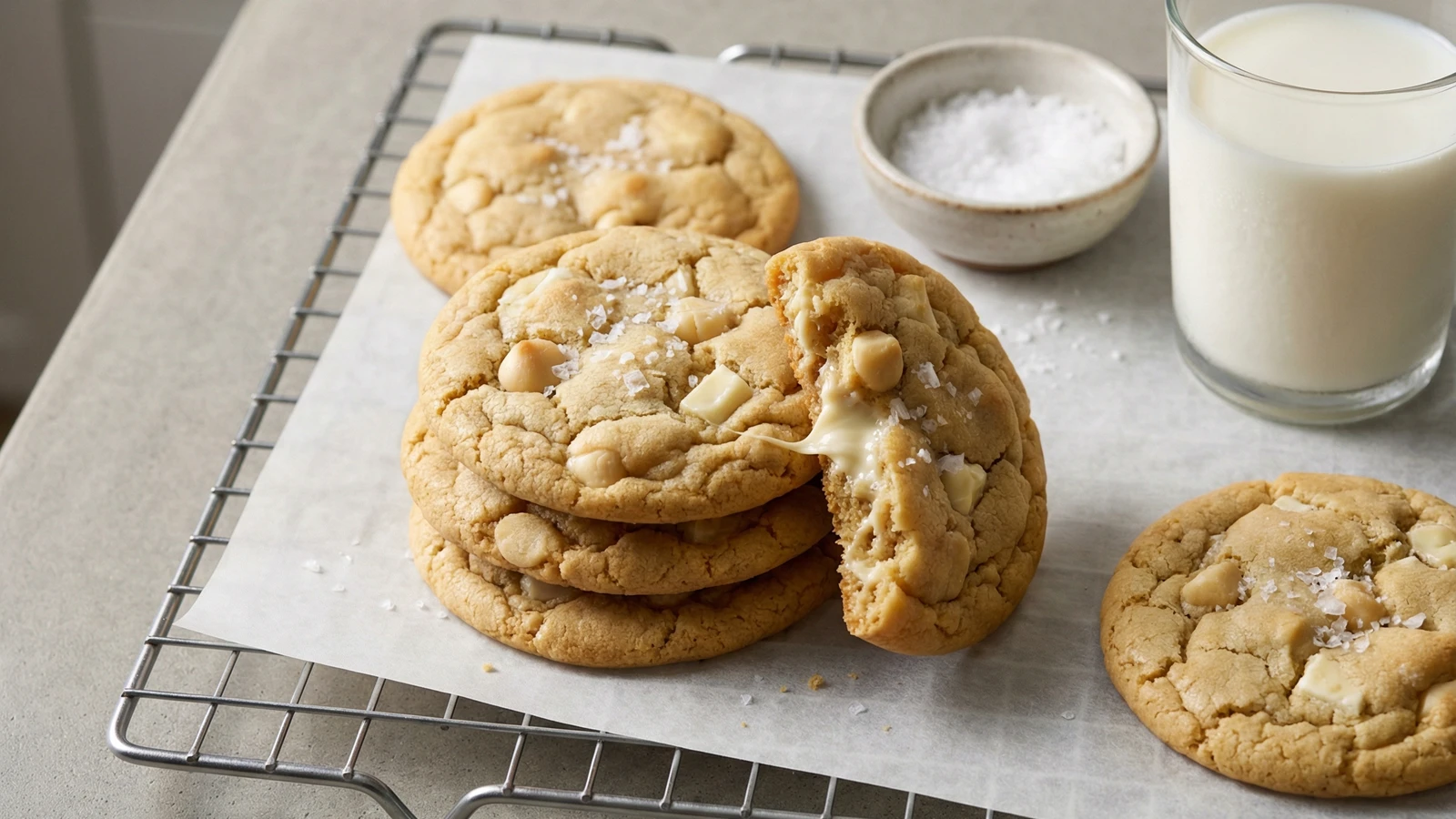 White Chocolate Macadamia Cookies